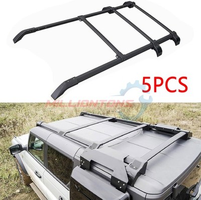 5PCS Extended Roof Rack Aluminum For 2021-2024 2025 2026 Ford Bronco Cross Bars
