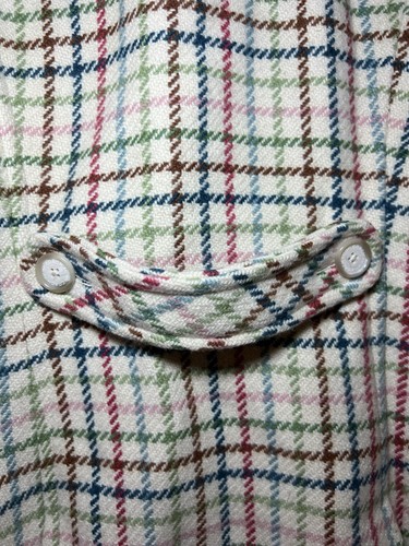 Coach Peacoat Jacket Women's Small Plaid 100% Polyester 4 Button Lined Vtg - Bild 17 von 18