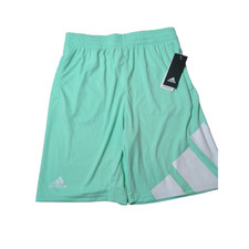 Boy's medium 10-12 Youth Adidas Aeroready Polyester 3-Bar Shorts NEW MINT BOYS