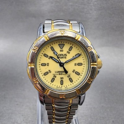 Seiko Lorus Sports Lumibrite Dive Watch Women 28mm Luminous Dial