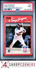 1990 DONRUSS #705 TONY GWYNN HOF ALL-STAR GAME PERFORMANCE PSA 9