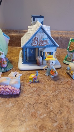 Lote Aleatorio Conejito de Pascua Accesorios Pueblo Piezas Conejitos Adorno - Imagen 4 de 6
