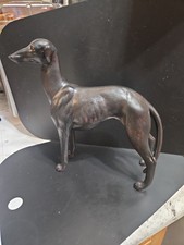Vintage LARGE Greyhound Whippet Sculpture Mad...