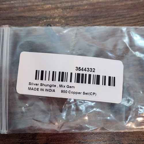 Matrix Silber Schungit und Zirkon Anhänger mit thailändischem schwarzem Spinell Perlen Halskette - Bild 9 von 10