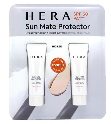 Hera SPF 50+ PA++++ Sun Mate Protector Triple Functional Skincare 50ml x 2ea
