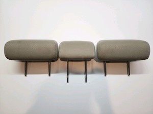 2004-2009 Toyota Prius Rear Head Rest Set Left Center Right Tan Cloth