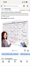 Large 38  x 50  Dry Erase Monthly Wall Calendar   NEW   3 Available