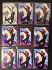 2024 Marvel Masterpieces By Grego. Ghost-Spider Lot. Green/25, Blue/49 Bronze/99