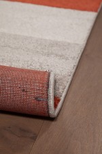 Tappeto CARVE GEOMETRIC GREY RUST 230X160 (Galleriafarah1970)