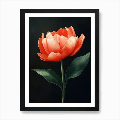 Tulpe 3 Kunstdruck gerahmt Wandbild P gerahmt Wandbild Poster Leinwanddruck Bild