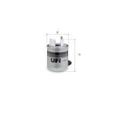 Kraftstofffilter UFI 24.095.07 Filtereinsatz für RENAULT KADJAR KOLEOS 2 dCi 110