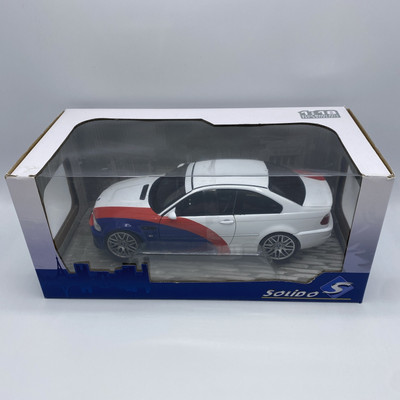 2000 BMW E46 M3 ''Streetfighter'' White with Blue and Red Graphics 1/18 Diecast