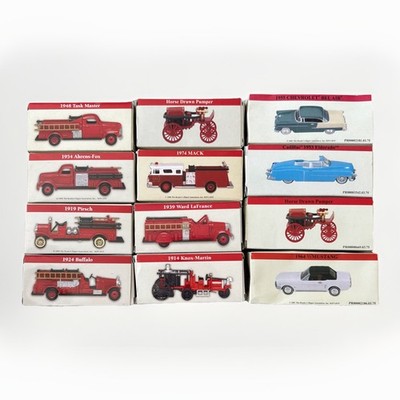 12 Readers Digest Die Cast Model Fire Truck Cars Trucks  1:64 Original Boxes