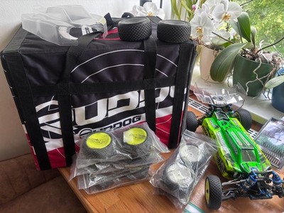 Associated RC10 B74.1 Buggy Teppich Indoor 4 WD ganzer Rennstall 4x4 mit Tasche