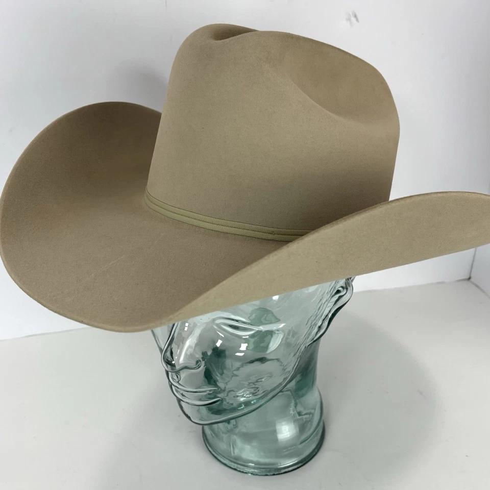 Sombrero vaquero occidental Stetson D4 Ranch tostado 5x (XXXXX) 4" ala talla 55-6 7/8 con caja Foto 3 de 4