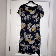 Vintage Laura Ashley Floral Print Short Sleeve Dress Size 6
