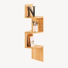 2/3/5 Tier Lucca Corner Shelf Floating Wall Shelves Storage Display Shelving