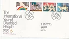 GB 1981 International Year Of Disabled FDC Bureau cancel with encl. typed VGC