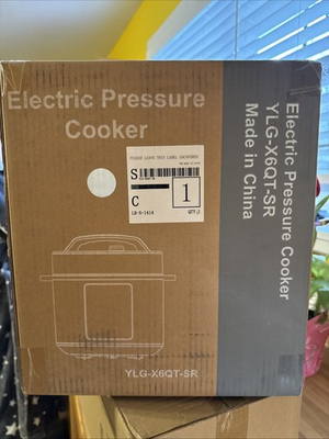 #ad Electric Pressure Cooker 6 Qt – Model YLG X6QT SR – 110V – New $45.00