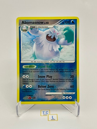 Abomasnow 12/100 Rare Stormfront Pokemon Reverse Holo Lightly Played