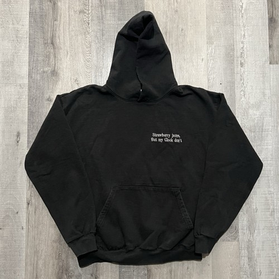 #ad #ad Strawberry Jams But My Glock Dont Heavy Cotton Hoodie Strawberry Brand Mens 2X $75.00