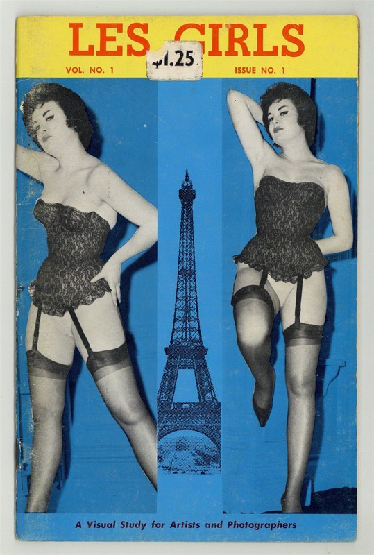 Les Girls #1 Female Art Photography 36pgs Glo-Mar Pub 1950 Pinup Magazine M39712