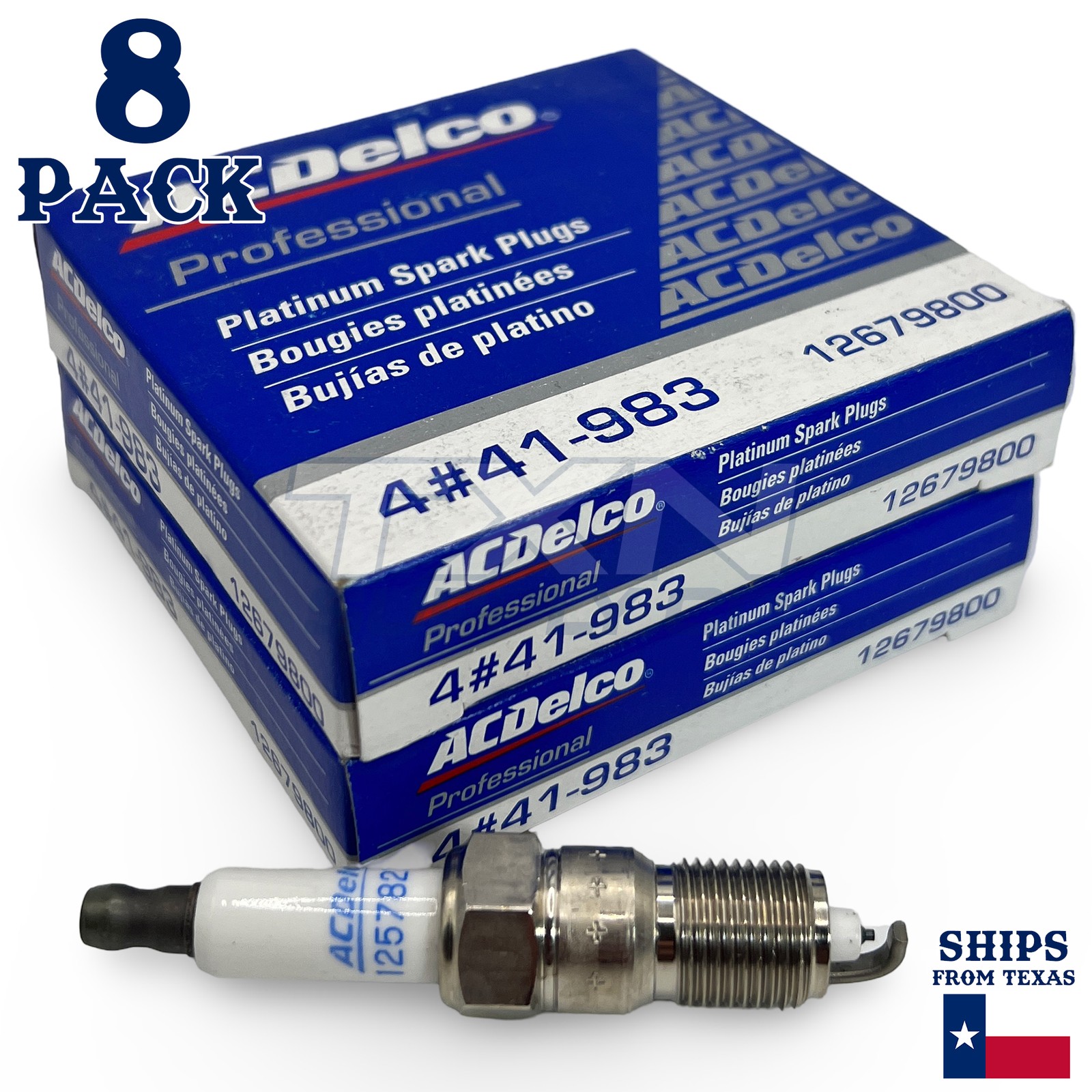 2007 GMC Sierra 2500 HD Classic 8.1L ACDelco Spark Plugs - 8 Pack