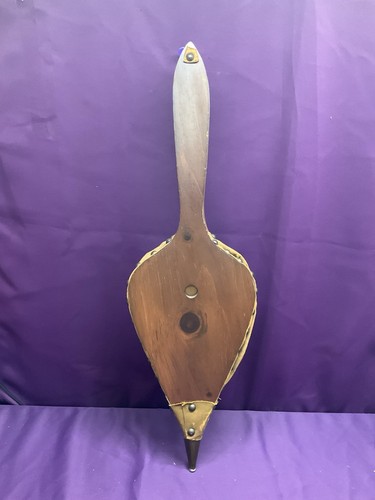 Antiguo fuelle de chimenea águila de madera - Imagen 6 de 17