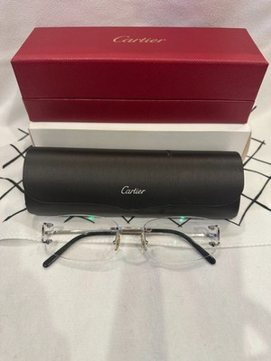 Cartier  lenses Rimless Eyeglasses