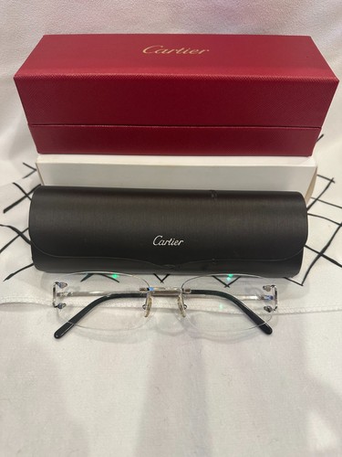 Cartier  lenses Rimless Eyeglasses