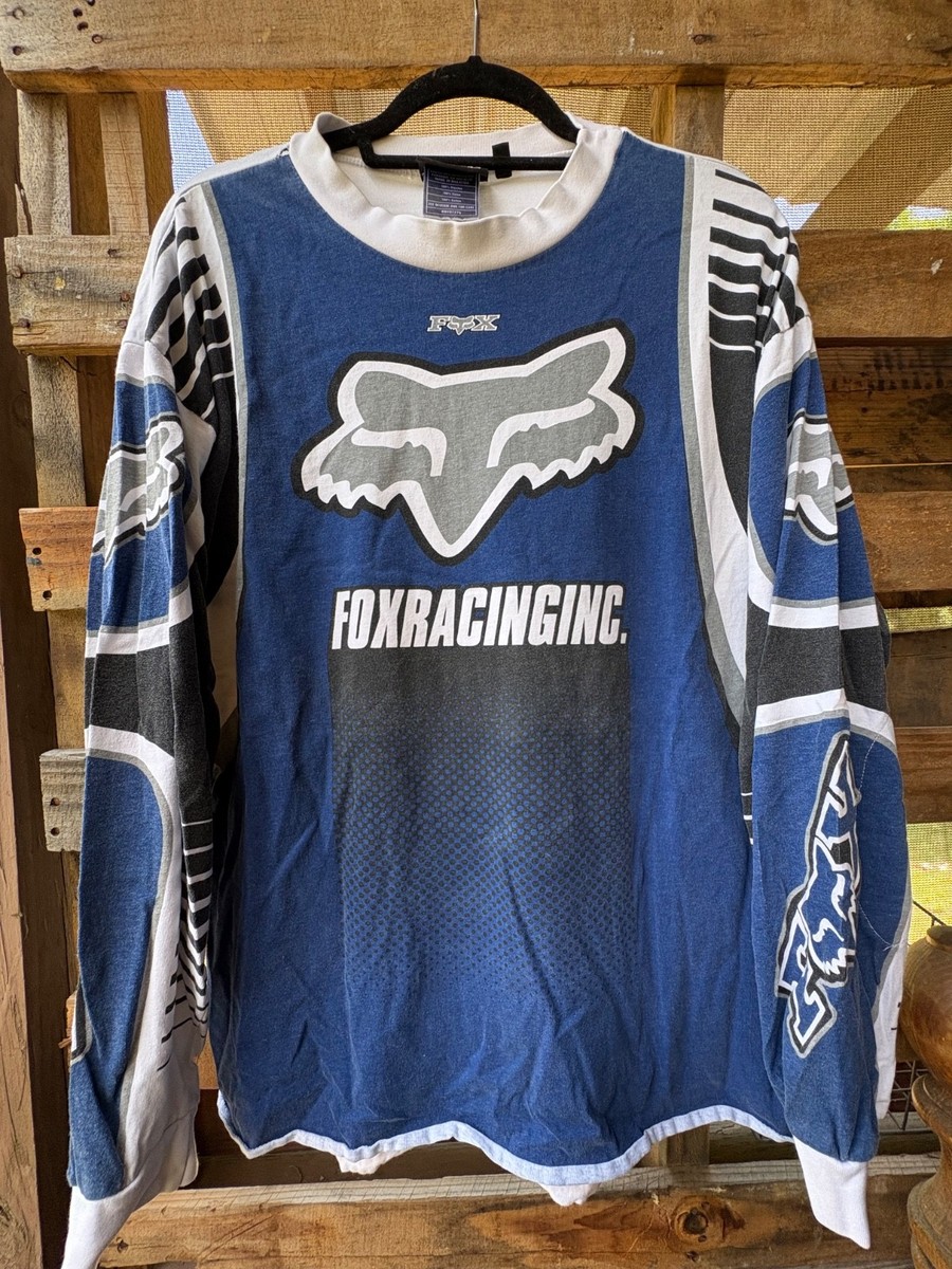 Vintage Fox Racing Motocross Racing Jersey RARE SZ XL 90s | eBay