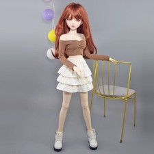 56cm Height Fashion Doll Gold Eyes Handpainted Makeup Fashion Outfits BJD Doll