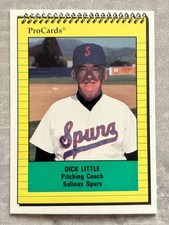 1991 ProCards DICK LITTLE Baseball's Dirtiest Funniest Name Real Trading Card