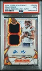 2024 Drake Maye PSA 9 ROOKIE PATCH AUTO Topps Resurgence RC - Ignite #IPA-DM