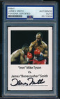 custom JAMES BONECRUSHER SMITH vs Mike Tyson signed autograp