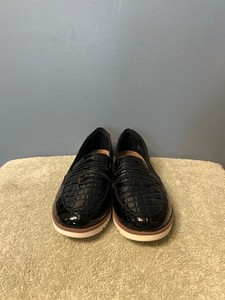 Clarks Women's Serena Terri Loafer Black Patent Leather