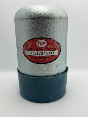 TOP Valve Industries  3  x  1/2'' Bull Plug A105 914 Zinc Plated 300 PSI