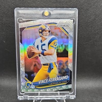 2025 Panini Prizm 3/3 Vince Ferragamo #240 White Knight Prizm Rams /3