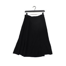 Louche Women's Midi Skirt S Black Viscose with Polyester Midi A-Line