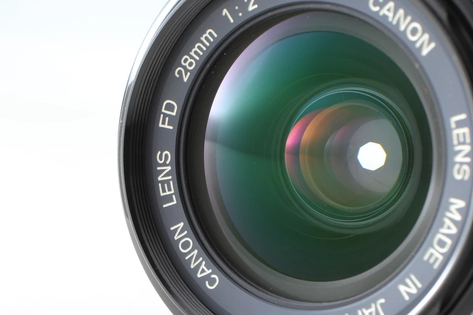 [Excelente COMO NUEVO con CAPUCHA] Canon Nuevo Lente Gran Angular FD 28mm f2 MF para A-1 F-1 de JAPÓN Foto 3 de 4