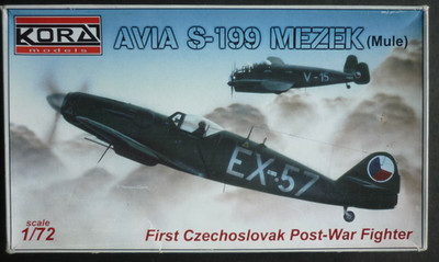 Kora models 1/72 Avia S-199 Mezek Resin kit Photoätzteile Mule