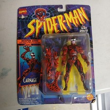 ToyBiz 1994 Marvel Spider-Man Animated Series Carnage Action Figure - SMCNO1