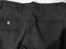 Dockers Athletic Mens Flex Comfort Flat Front Charcoal Dress Khaki Pants  30x32