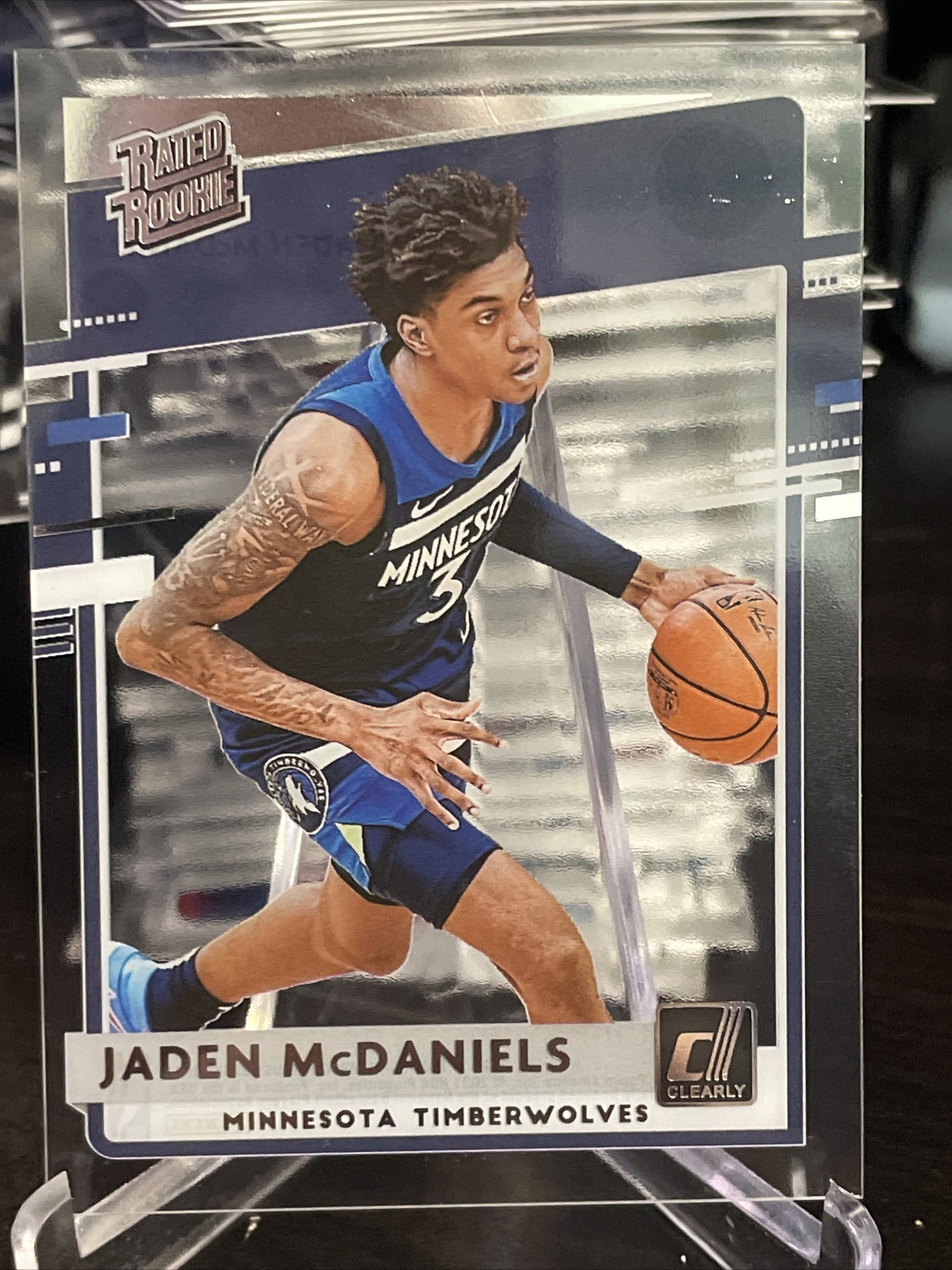 2020-21 Clearly Donruss Jaden McDaniels RC Minnesota Timberwolves #93