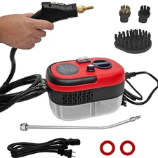 2500W Handheld Steam Cleaner: High-Temp, High-Pressure, Portable for Home & Car