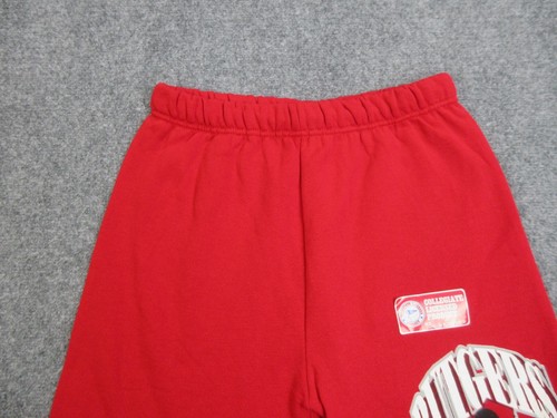 VINTAGE Rutgers Scarlet Knights Shorts Mens Medium Red College Football TNT - Picture 3 of 14