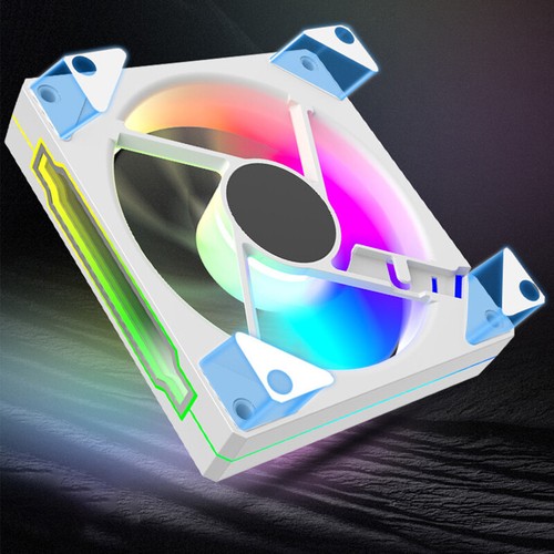 12cm ARGB Computer Case Mute Fans PC Tower Silent Air Cooler PWM 4Pin High S _aa - Afbeelding 12 van 16