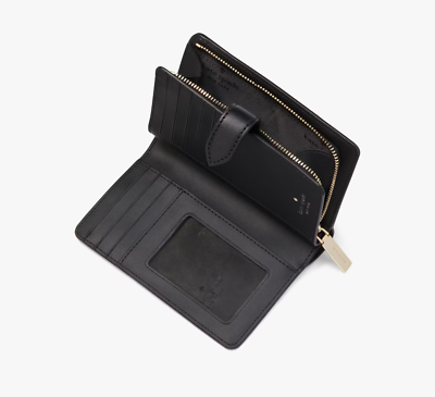 NWT Kate Spade KG488 Signature Spade Flower Medium Compact Bifold