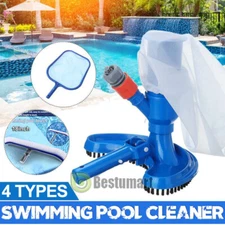 Swimming Pool Cleaner Cleaning Brush Pool Spa Suction Vacuum Head &Mesh Tool Net