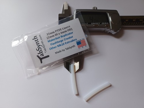 FLASHFORGE 3D Printer Teflon PTFE Liner Tube For Nozzle (10 pack of liners) Mk10 - Picture 8 of 12